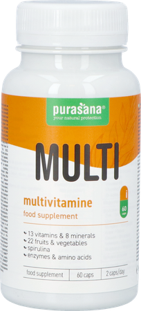 Purasana Multivitamin Fruit&veggie V-caps 60 Nf 6