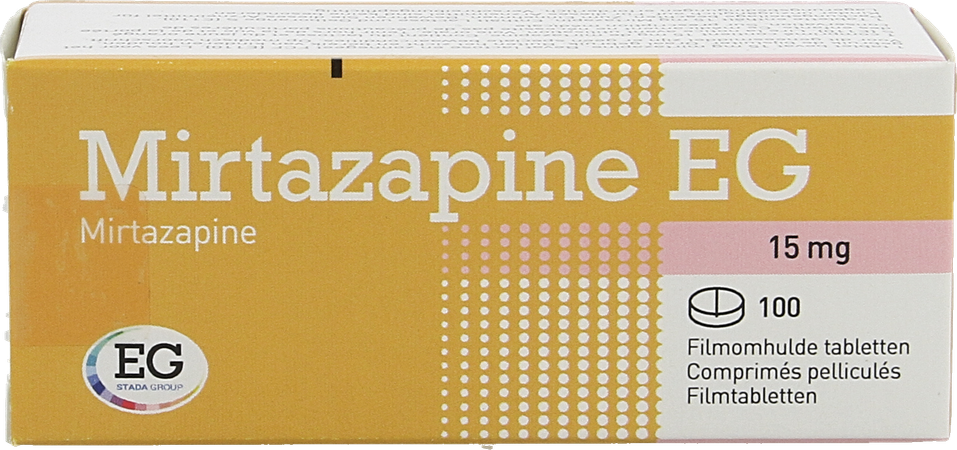Mirtazapine EG 15Mg Tabl Pell 100X15 Mg 1