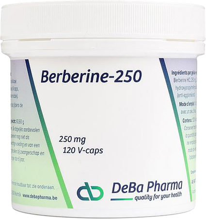 Berberine 250mg V-caps 120 Deba 2