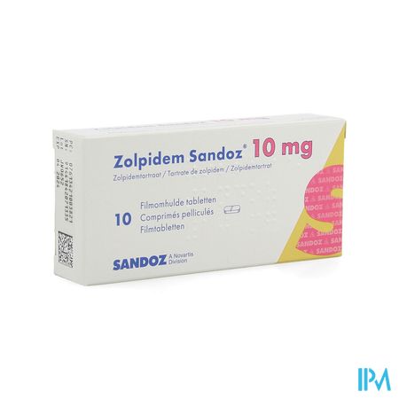 Zolpidem Sandoz 10mg Tabl 10 X 10mg