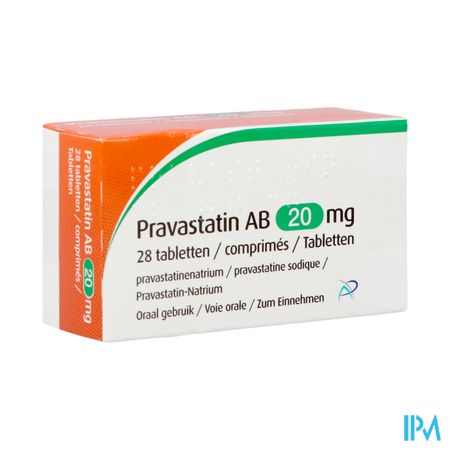 Pravastatin Ab 20mg Tabl 28