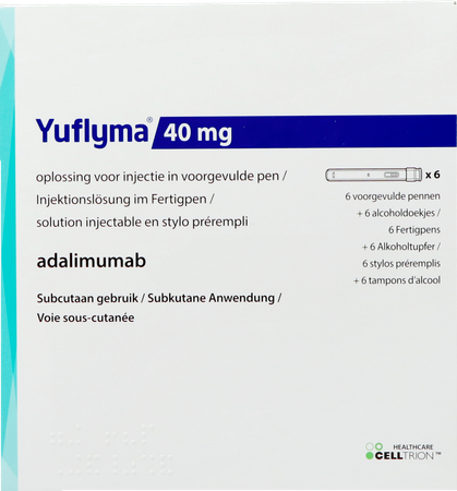 Yuflyma 40mg Sol Inj Stylo Preremp. 6 + 6 Ling.alc 1