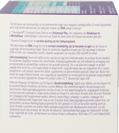 Omnibionta Postnatal 3 Borstv.8wek Tabl 56+caps 56 10