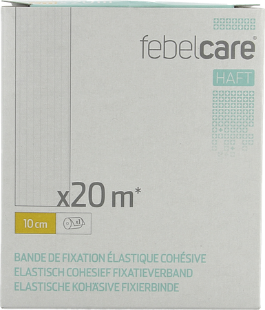 Febelcare Haft Elas.cohesief Fixatieverb. 10cmx20m 1