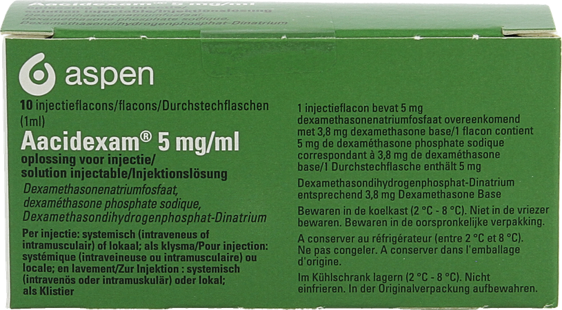 Aacidexam 5mg/ml Opl Inj Fl Inj 10 X 1ml 5