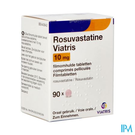 Rosuvastatine Viatris 10mg Filmomh Tabl 90