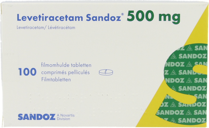 Levetiracetam Sandoz Filmomh Tabl 100 X 500mg 3