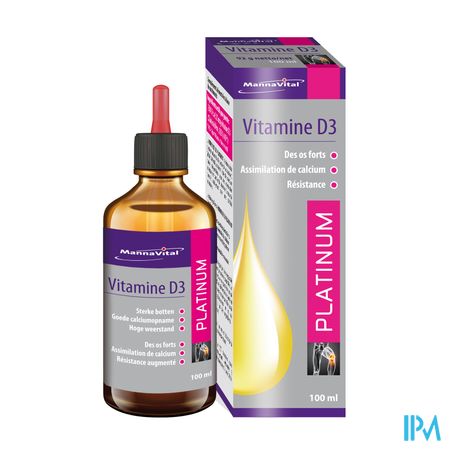 Mannavital Vitamine D3 Platinum Goutes 100ml