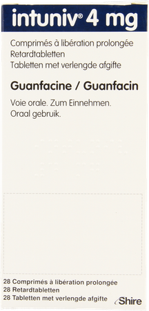 Intuniv 4mg Verlengde Afgifte Comp 28 X 4mg 1