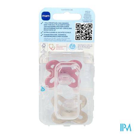 Mam Original Start Fopspeen Silic.pure 0-2m Pink 2 3