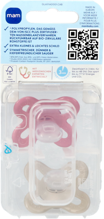 Mam Original Start Fopspeen Silic.pure 0-2m Pink 2 3