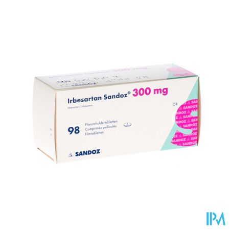 Irbesartan Sandoz 300mg Comp Pell 98 X 300mg 1