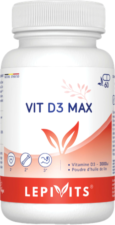 Vit D3 Max 3000ui Caps 60 Lepivits 1