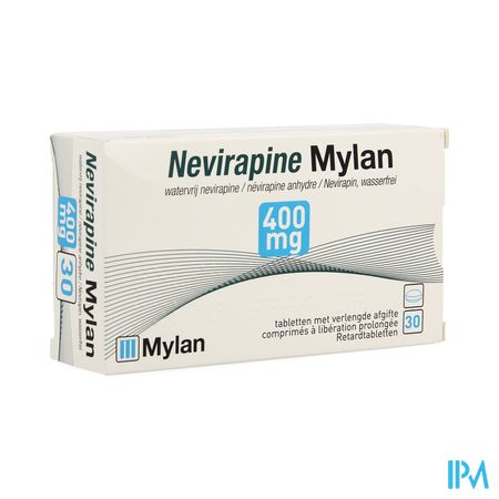 Nevirapine Viatris 400mg Tabl Verlengde Afgifte 30