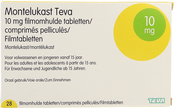 Montelukast Teva 10mg Comp Pell 28 X 10mg 2