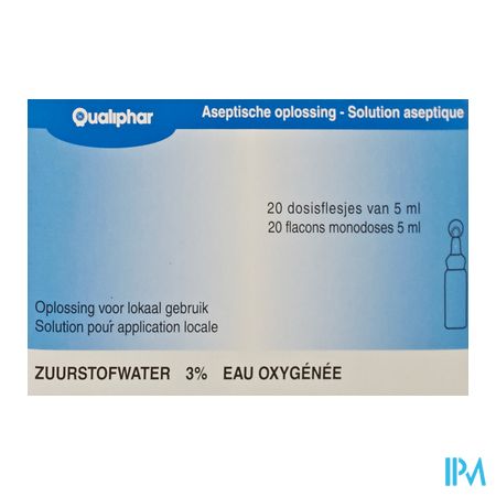 Zuurstofwater Gestabiliseerd 3% Unit Dose 20x5ml 2
