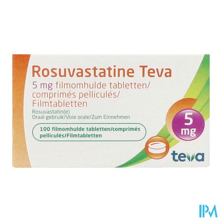 Rosuvastatine Teva 5mg Filmomh Tabl 100 3