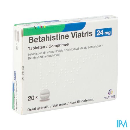 Betahistine Viatris 24mg Comp 20