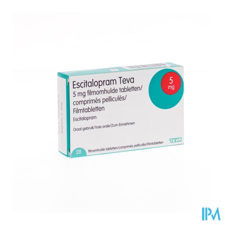 Escitalopram 5mg Teva Comp Pell 28 X 5mg