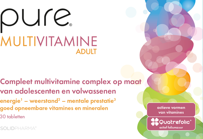 Pure Multivitamine Adult Tabl 30 2