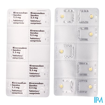 Rivaroxaban Sandoz 2,5mg Filmomh Tabl 56 3