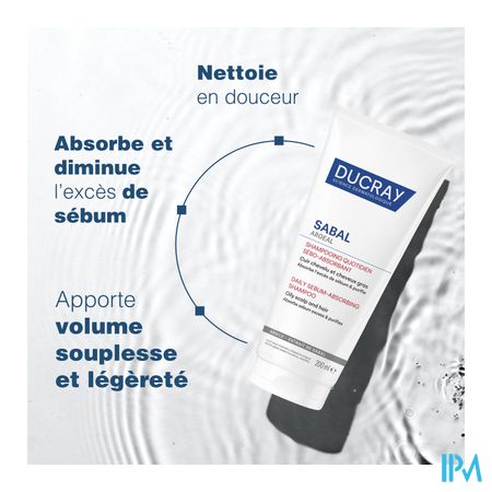 Ducray Sabal Argeal Dag. Sh Talgabsorberende 200ml 12