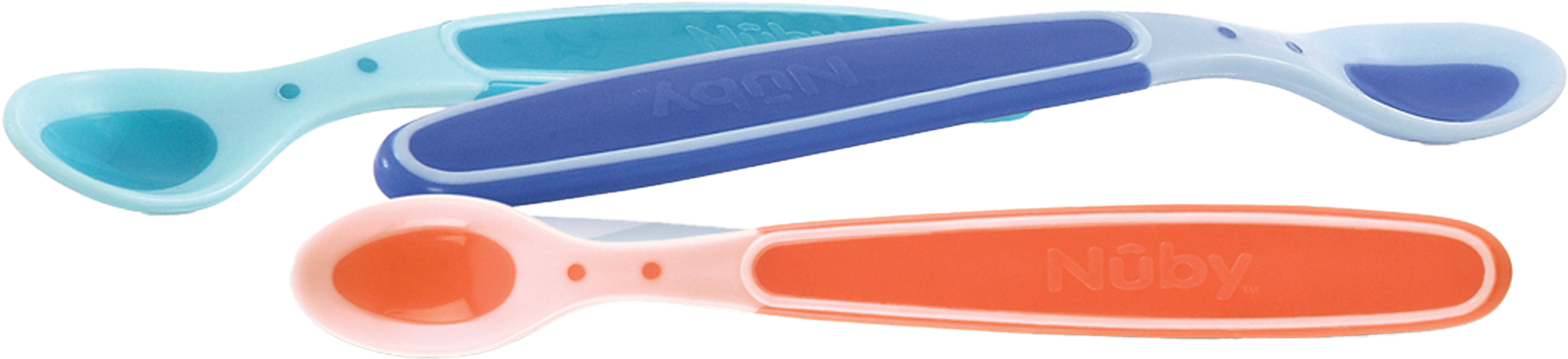 Nûby Zachte en warmtegevoelige lepel - 3stk - 3m+ 14