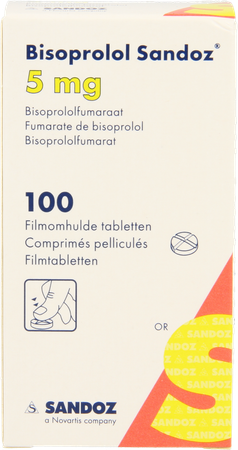 Bisoprolol Sandoz 5,0mg Pot Filmomh Tabl 100x5,0mg 5