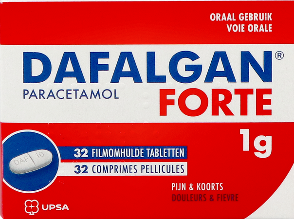 Dafalgan Forte Droog 1g Tabl 32 1