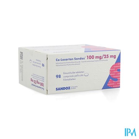 Co Losartan Sandoz 100mg/25mg Filmomh Tabl 98