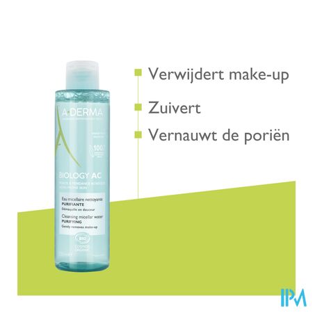 Aderma Biology Ac Zuiverend Micellair Water 200ml 9