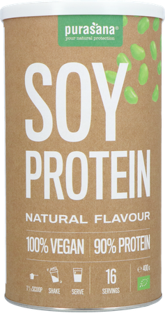 Purasana Vegan Soja Protein 90% Nature Bio 400g 2