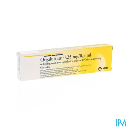 Orgalutran Sol Inj 0,5ml 1 Voorgev. Spuit