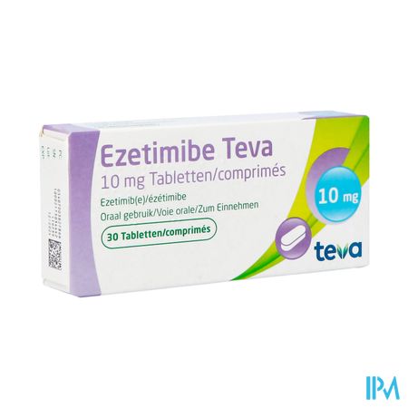 Ezetimibe Teva 10mg Comp 30