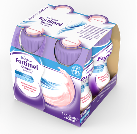 Fortimel Compact 2.4kcal Aardbei 4x125ml 4