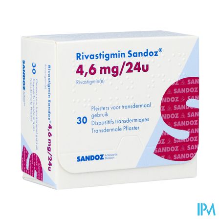 Rivastigmin Sandoz 4,6mg/24u Pleister Transd. 30