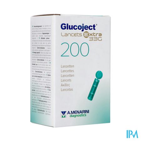 Glucoject l.extra 33g Lancetten 200