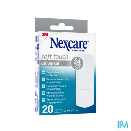 Nexcare 3m Soft Touch Universal 25mmx72mm Strips20