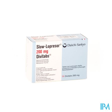 Slow Lopresor Comp Div 56 X 200mg