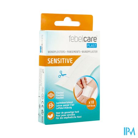 Febelcare Plast Sensitive Uncut 10x6cm 10