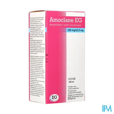 Amoclane EG 250Mg/62,5Mg/5Ml Drinkb.Susp 100Ml