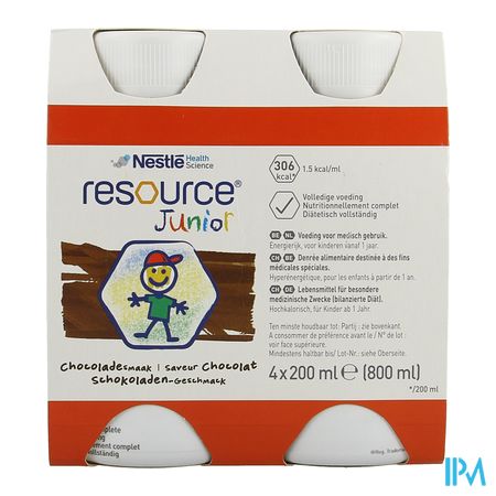 Resource Junior Chocolade Nf 4x200ml 2