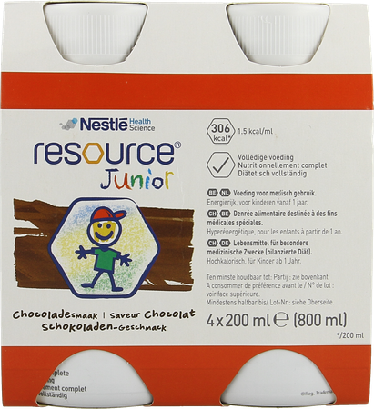 Resource Junior Chocolat Nf 4x200ml 2