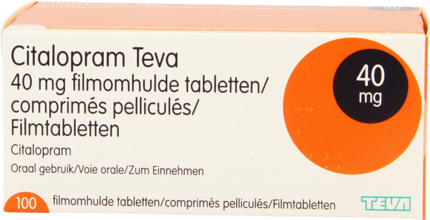 Citalopram Teva 40mg Comp Pell 100 X 40mg 2