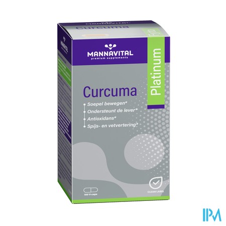 Mannavital Curcuma Platinum Caps 180