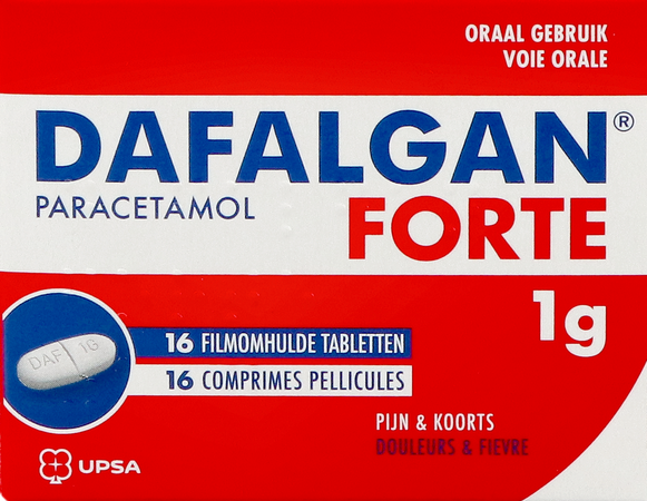 Dafalgan Forte Droog 1g Tabl 16 1