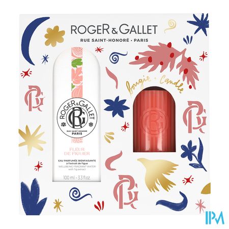 Roger&gallet Kerstset Fleur Figuier 100ml + Kaars 1