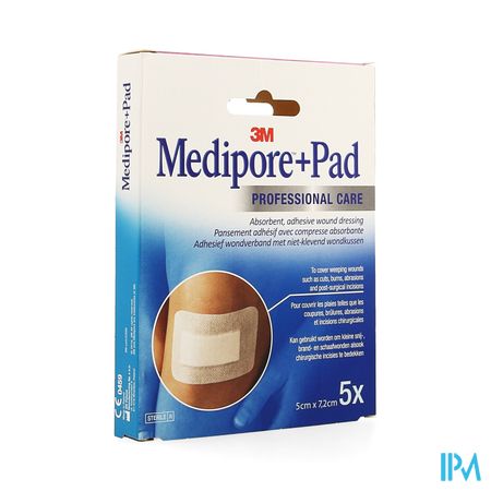 Medipore + Pad 3m 5x 7,2cm 5 3562p