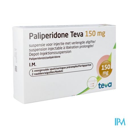 Paliperidone Teva150mg Susp Inj Verl.afg.voorg.sp1