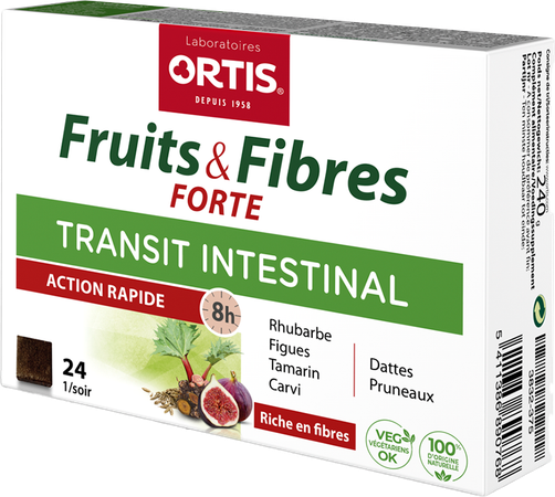 Ortis Vruchten & Vezels Forte Blokje 24 3